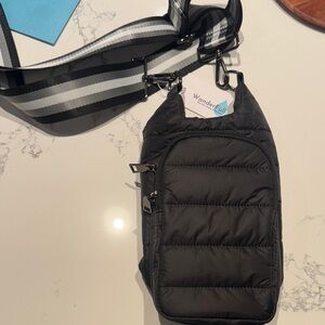 Wander Black and Gray Belt Bag